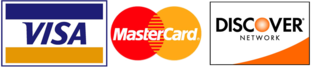 Credit Cards Accepted Visa Master Card and Discover